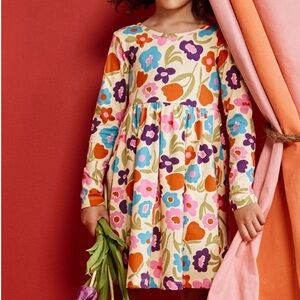 Hanna Andersson Floral Kids Dress Multicolor 6/7 NWT IN PACKAGE